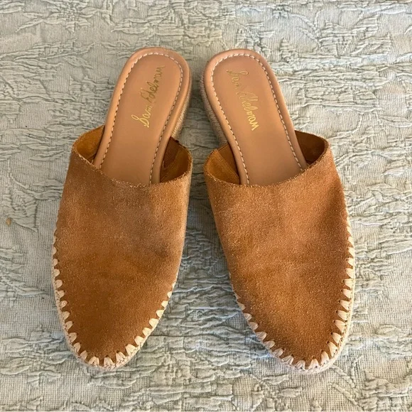 Sam Edelman Austin Suede Tan Espadrille Mules Size 8.5 - Picture 3 of 8